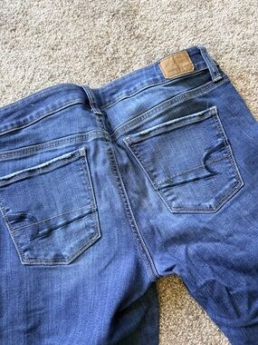 American Eagle Outfitters Women's Blue Skinny Jeans, 10 Long
